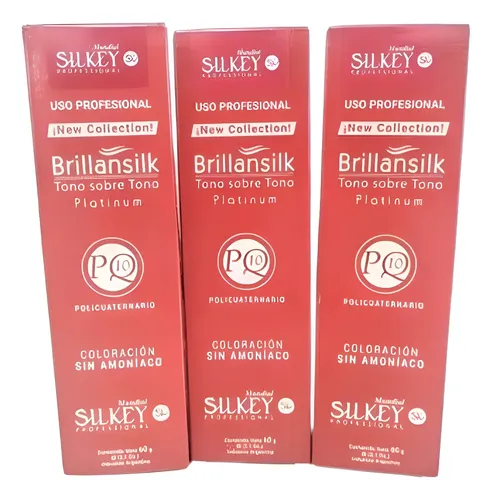 3 Tintura Brillansilk Silkey Tono Sobre Tono Promo X3