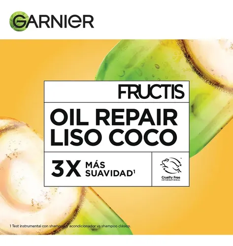 Crema Para Peinar Garnier Fructis Oil Repair Liso Coco 250 ml