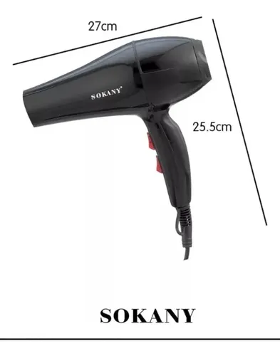 Secador De Pelo Sokany Frío/calor 2200w Negro