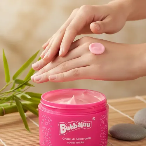 Crema De Mantequilla Corporal Hidratante Bubbaluu 250g Frutilla