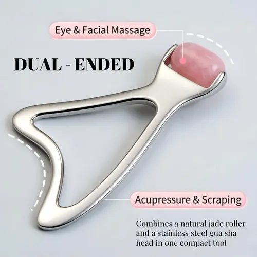 Rodillo Facial Jade Y Gua Sha Kintegood Masajeador