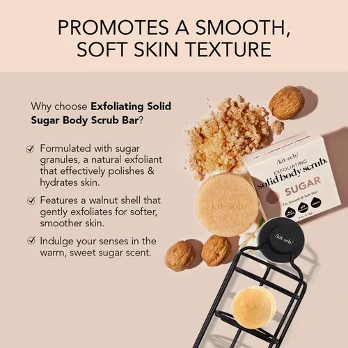 Exfoliante Corporal Con Azúcar En Barra Kitsch Smooth Skin 1