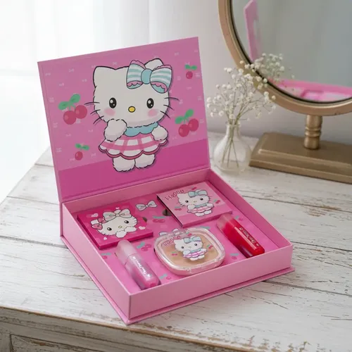 Kit O Paleta De Maquillaje Estuche X1 Para Niña Hello Kitty