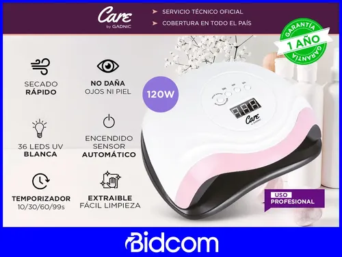 Cabina Led Uv Gadnic 120w Profesional Con 36 Leds Integrados