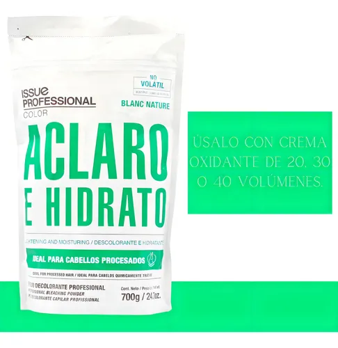 Polvo Decolorante Blanc Nature 700g Issue Professional