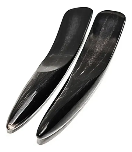 Tabla Gua Sha De Cuerno De Búfalo Negro Para Relajación Spa