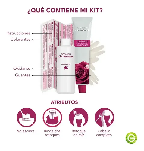 Kit Tintura Permanente Cor Intensa Tono 5.0 Castaño Claro