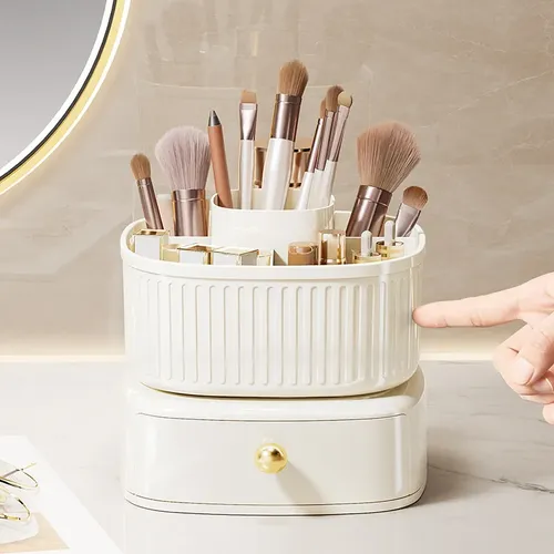Contenedor De Almacenamiento De Brochas De Maquillaje De Est