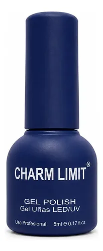 Mini Esmaltes Semipermanentes Gel Polish Uv Led Charm Limit Azul Navy 55
