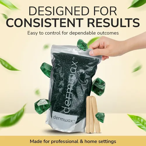 Dermwax Emerald Ocean Cera Dura Para Depilación Corporal