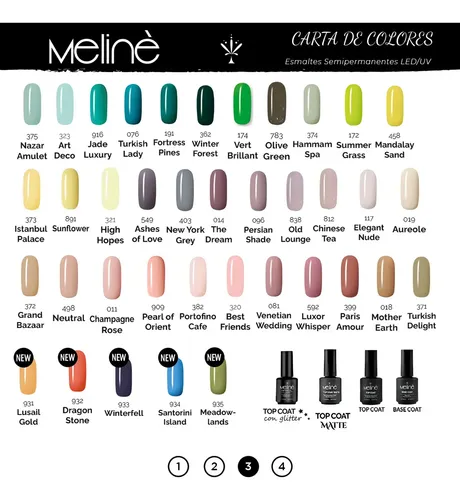 Meline Color Gel Uv/led Semipermanente 15 Ml Color Sweet Cherry 125