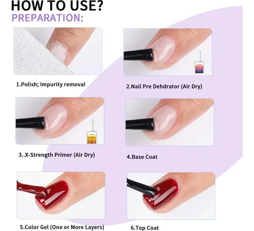Conjunto De Preparación Y Primer De Uñas Aijimei