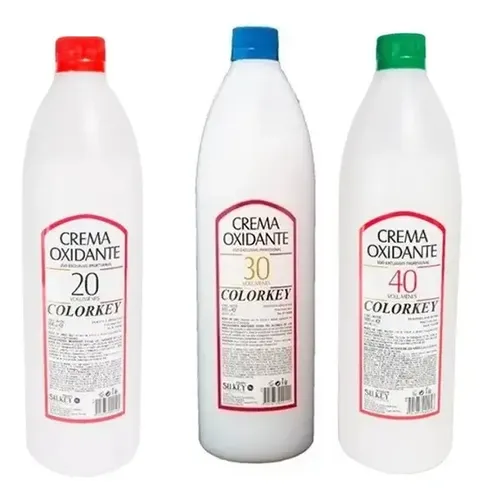 3 Pomos Colorkey Milenium Silkey X120g + Oxidante 900ml 20 Vol