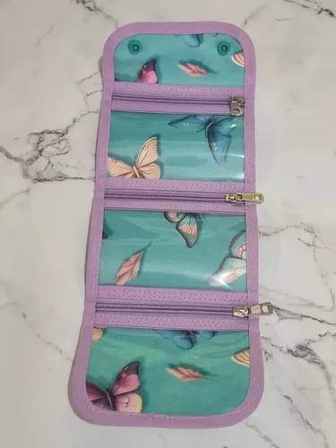 Estuche Triple Plegable Muchos Diseños Mariposas