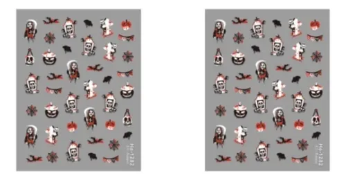 2 Pegatinas For Uñas De Calaveras De Halloween