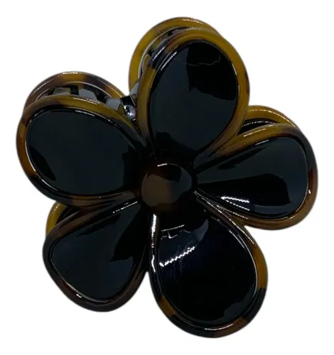 Gancho De Pelo Ff. Flor Marron Marrón