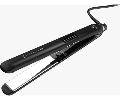 Planchita De Pelo Ga.ma Led 4d Titanio Color Negro