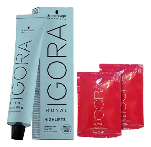 Tintura Igora Royal Schwarzkopf Highlift 12-1 Super Aclarante Ceniza