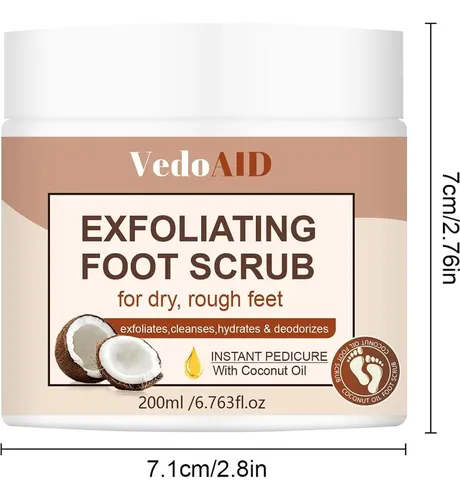 Exfoliante De Coco Para Pies Lanemay 6.76 Oz