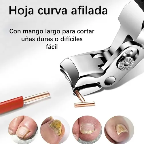 Cortaúñas Profesional Mango Largo Para Uñas Gruesas Pies + Elbow