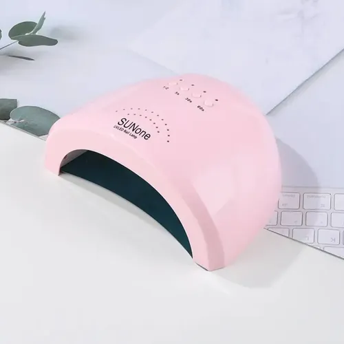 Cabina Uv Led Sun 48w Uñas Esculpidas Gelificadas Semipermanentes Gel Secado Uv Omshop Color Rosa
