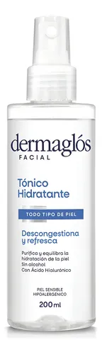Tónico Dermaglos Hidratante Descongestivo X200 Ml