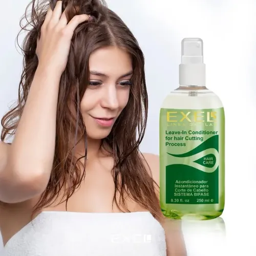 Locion Bifase Desenredante Para Cabello Seco Exel 250 Ml