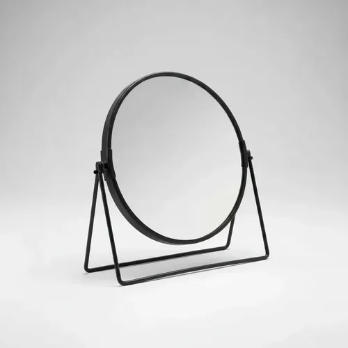 Espejo Doble Maquillaje 7 Pdas C/ Aumento 17cm C/base Hierro