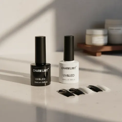 Kit Semi Negro Y Blanco Uv Led Charm L.