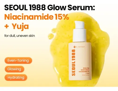 Ksecret – Seoul 1988 Glow Serum: Niacinamide 15% + Yuja Mixta Día/noche