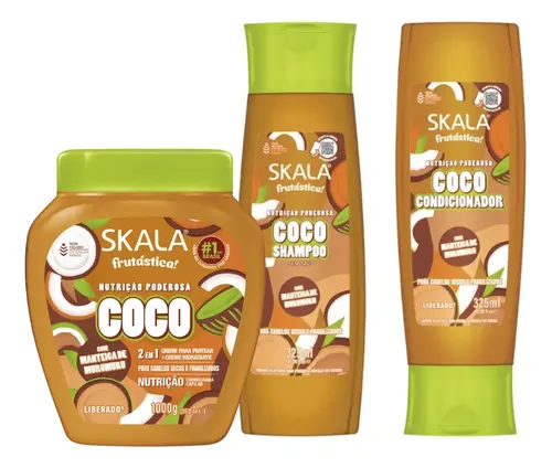 Kit Skala Frutastica Coco Shampoo + Enjuague + Mascara
