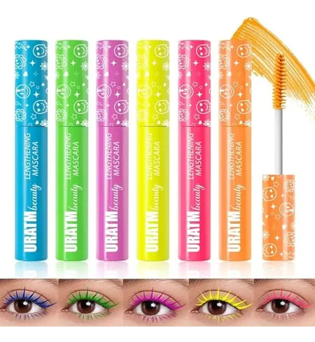 Set De Rímel Líquido Mate, 6 Colores, Lápiz De Neón Uv, Colo