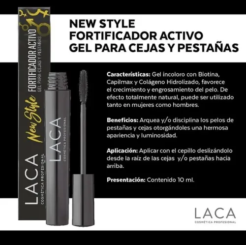 Laca Gel Fortalecedor Biotina+ Fortificador Cejas Y Pestañas