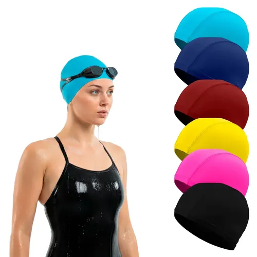 . Set 6 Gorros De Natación Unisex For Adultos Y Niños -yy