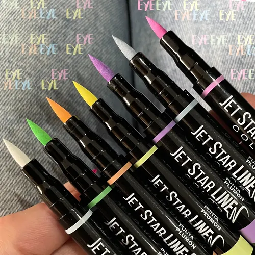 Delineador De Ojos Fibra Jet Star Line Idi Makeup X 0,8g