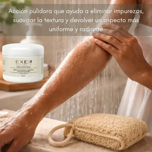 Crema Limpieza Corporal Accion Pulir Exel Grano Grueso 500ml