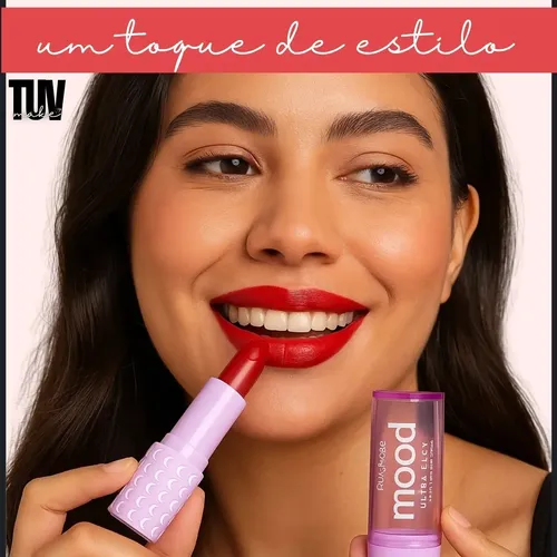 Lápiz labial Ruby Rose Matte Ultra Slick Mood, hermosos colores, color 04-showy