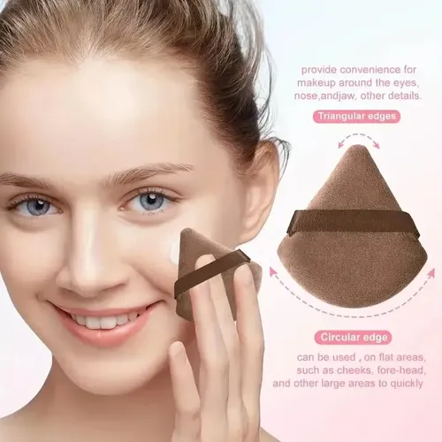 Juego Completo De 40 Esponjas Y Pinceles De Maquillaje Coffe Mediana