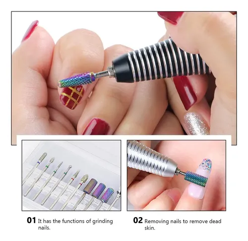 30 Brocas Para Uñas De Uso Doméstico Para Pulir Limas De Man