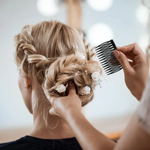 24 Peines Para Mujer: Peines Laterales Para Cabello Fino, 14