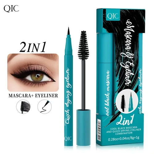 Kit De Rímel E Delineador De Olhos Border Beauty Qic Green