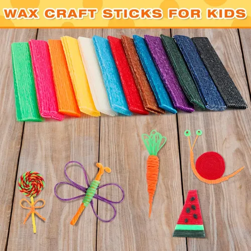 1000 Cintas De Cera Flexibles 13 Colores Para Manualidades