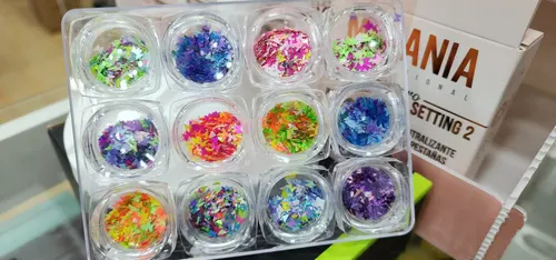 Mariposas X12 Diseños Stickers Apliques Confetti Uñas Fcnail