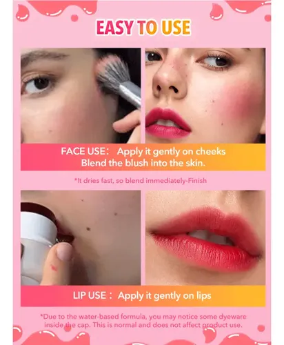 Sheglam Rubor Y Labial Textura Gelatina Frutal-tonos Tono Del Maquillaje Cheerio