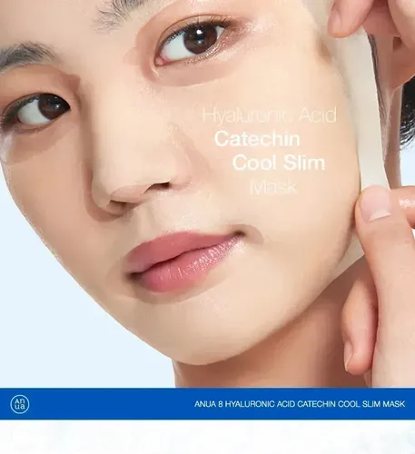 Anua Hyaluronic Acid 8 Catechin Cool Slim Mask Hidratante