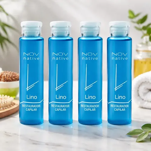 Ampolla Lino Nov Restaurador Capilar 15ml X 4 Unidades