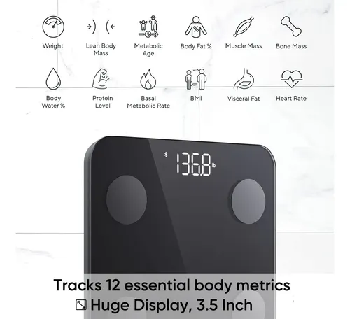 Smart Scale Wyze Scale S Para Peso Corporal Y Grasa De 180 K