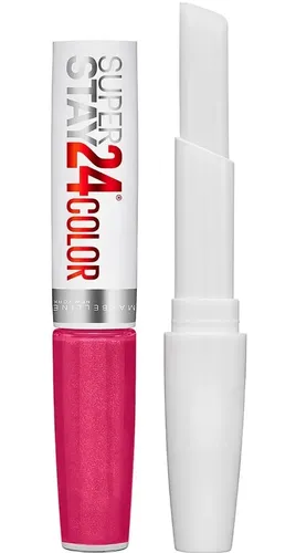 Labial Liquido Maybelline Superstay 24hs 2.3 Ml Acabado Satinado Color 24/7 Fuchsia