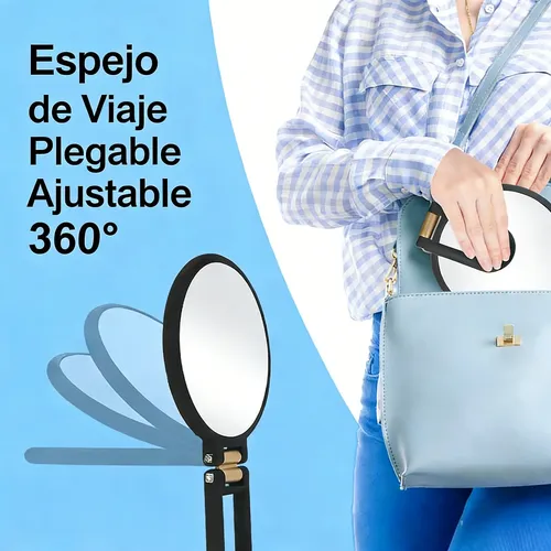 Maquillaje Portátil De Mano Con Aumento 30x Doble Z