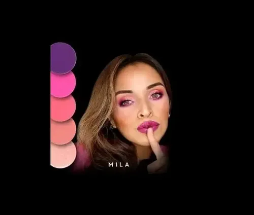 Paleta De Sombras Hd Mila Marzi 6 Tonos Hipoalergénica Color Paleta Contour